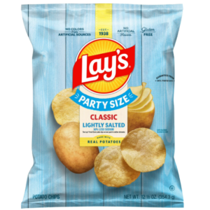 Lay’s Potato Chips Lightly Salted – Party Size, 12.5 oz