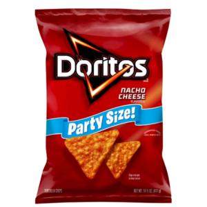 Doritos Nacho Cheese Tortilla Snack Chips – Party Size, 14.5 oz