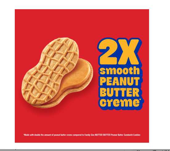 NUTTER BUTTER Double Nutty Peanut Butter Sandwich Cookies – Family Size, 15.27 oz - Image 5