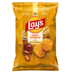 Lay’s Honey BBQ Potato Chips – Sweet & Smoky Flavor, 7.5 oz