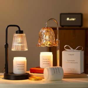 GODONLIF Candle Warmer Lamp with Cycle Timer, Birthday Gifts for Women Mom Her, House Warming Gifts New Home Room Decor, Wax Melt Warmer for Jar Candles with 2 Bulbs