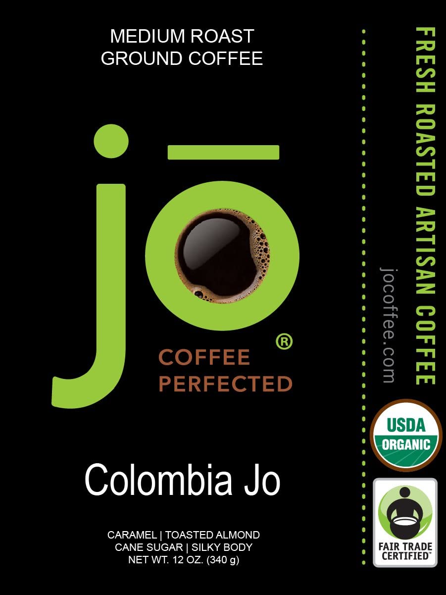 JO COFFEE: Light & Medium Roast Bundle, Farmers Market Jo, Morning Jo Coffee, Colombia Jo, 6 Packages, 12 oz each, USDA Certified, Fair Trade Certified, Gourmet Coffee, Gluten-Free - Image 5