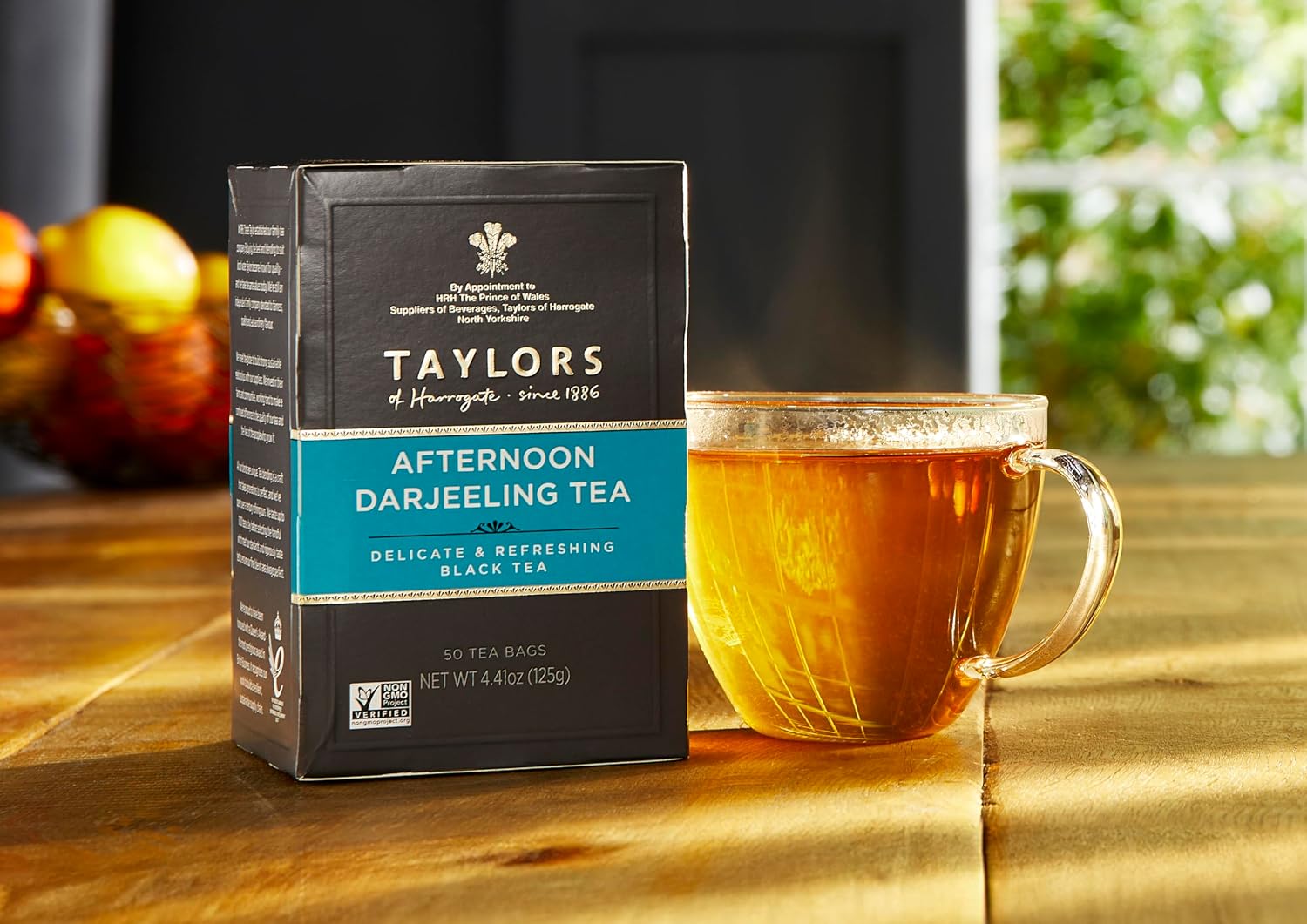 Taylors of Harrogate Afternoon Darjeeling, Black Tea, Pillow Bags 50 Count, Delicate, Sweet & Floral, Caffeinated, Enjoy Hot or Iced, 50 Teabags (Pack of 2) - Image 5