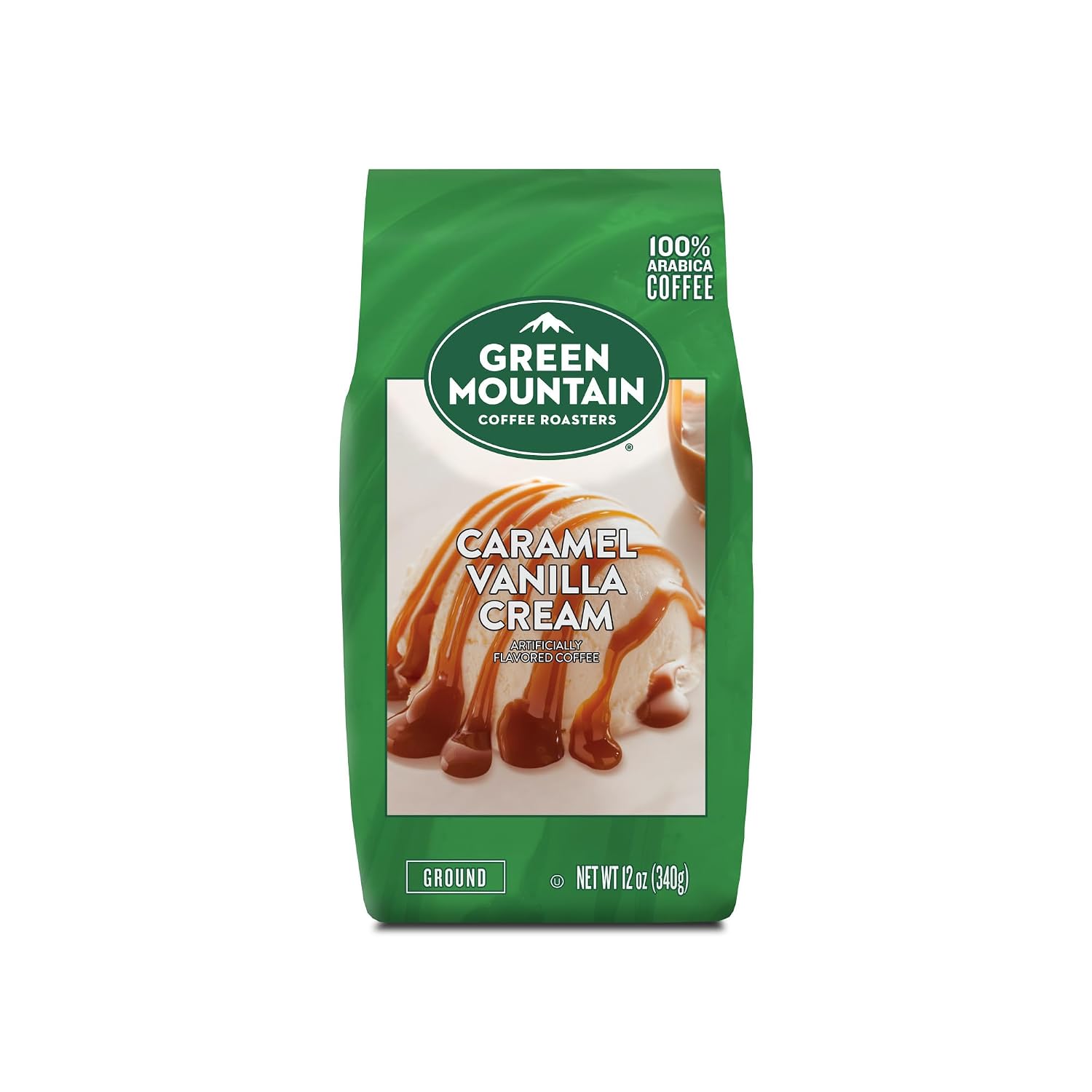 Green Mountain Coffee Roasters, Caramel Vanilla Cream, Ground Flavored Coffee, Light Roast, Bagged 12oz. (Pack of 2) - Image 6