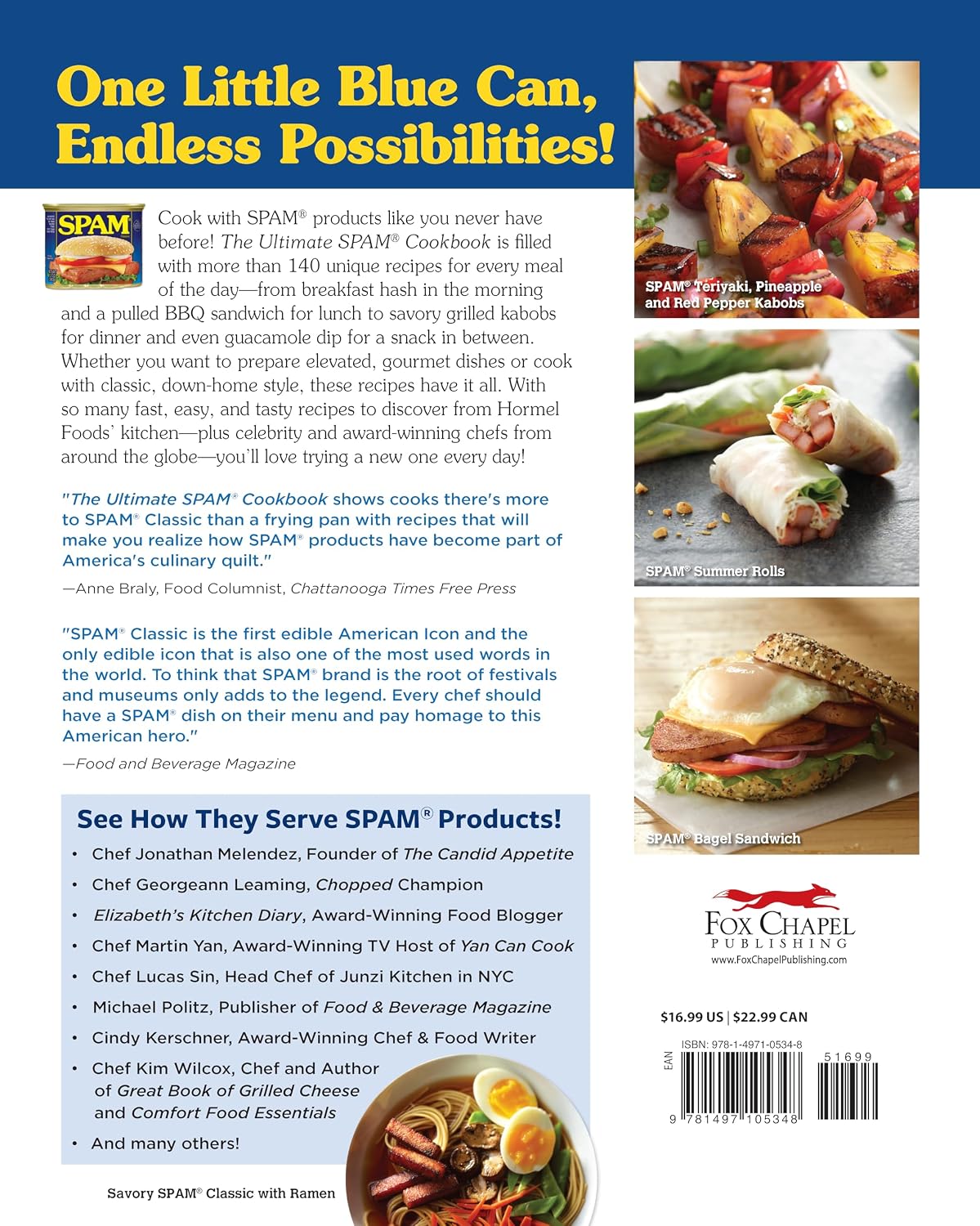 The Ultimate SPAM Cookbook Expanded Edition: 140+ Quick and Delicious Recipes from Traditional to Gourmet (Fox Chapel Publishing) Elevate Meals from Breakfast to Ramen with Hormel's Little Blue Can - Image 3